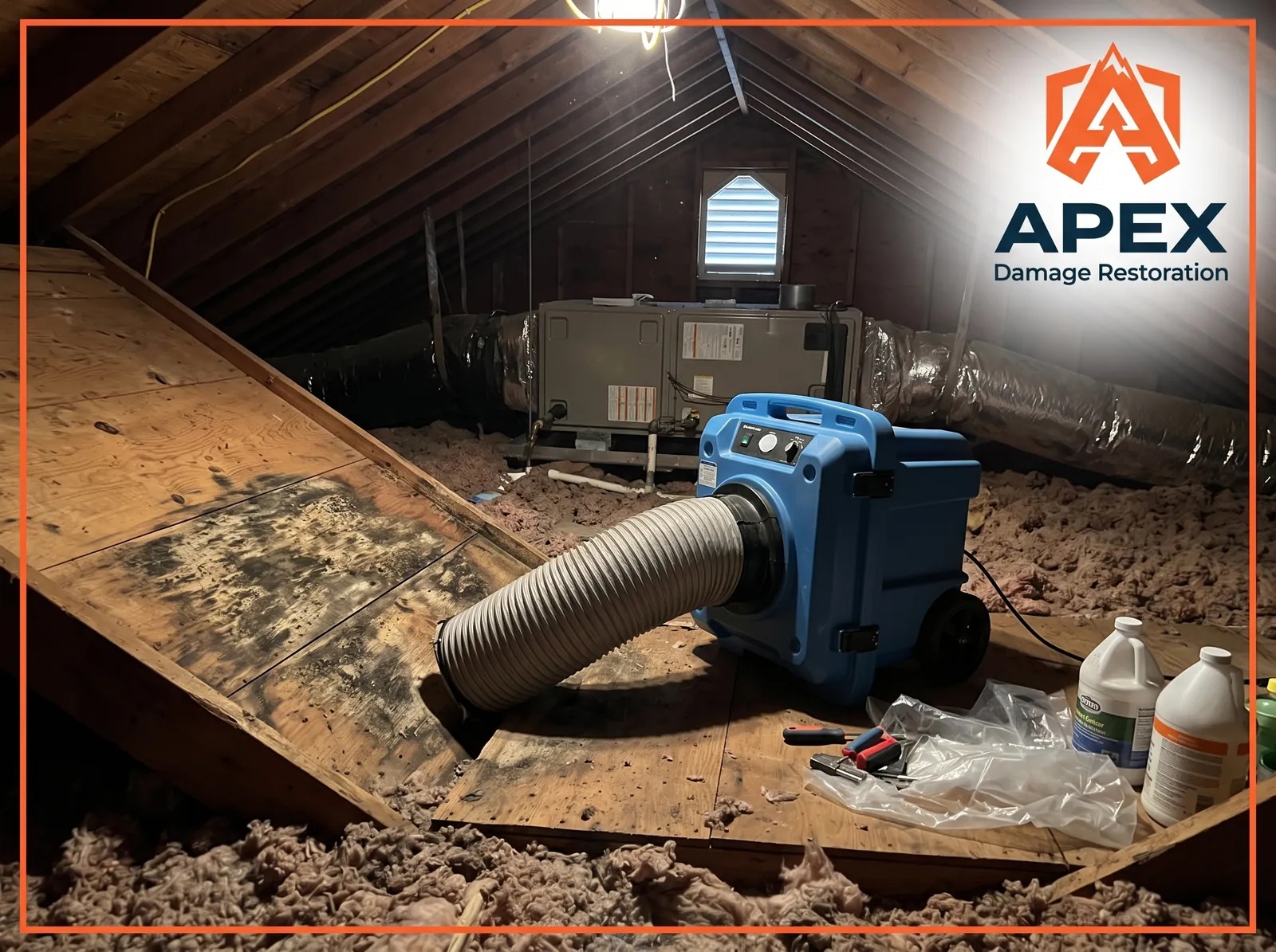 Attic mold removal equipment