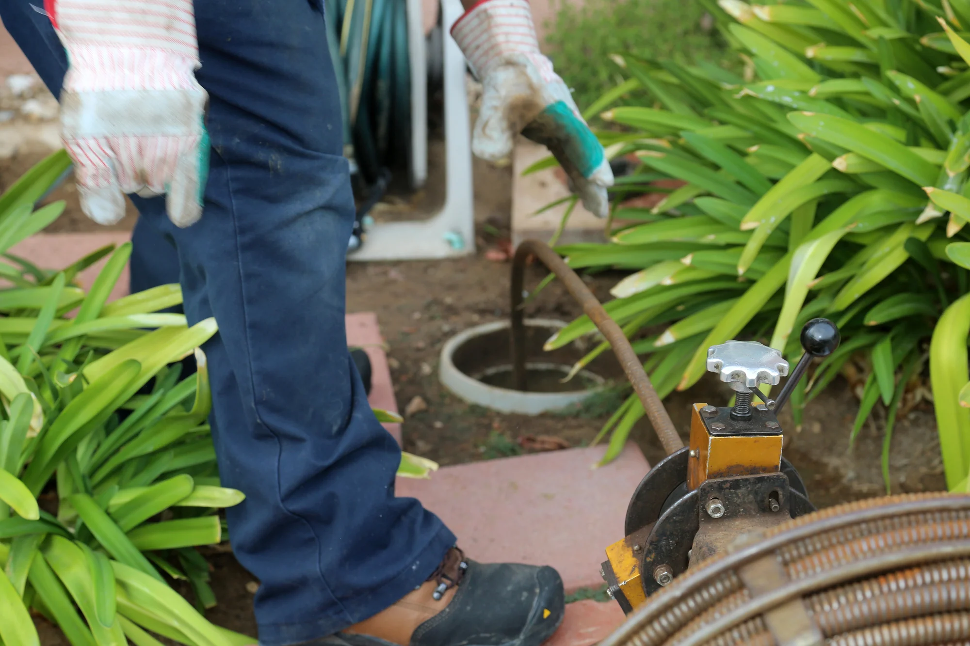 Sewer Line Cleaning Outdoor Access Point