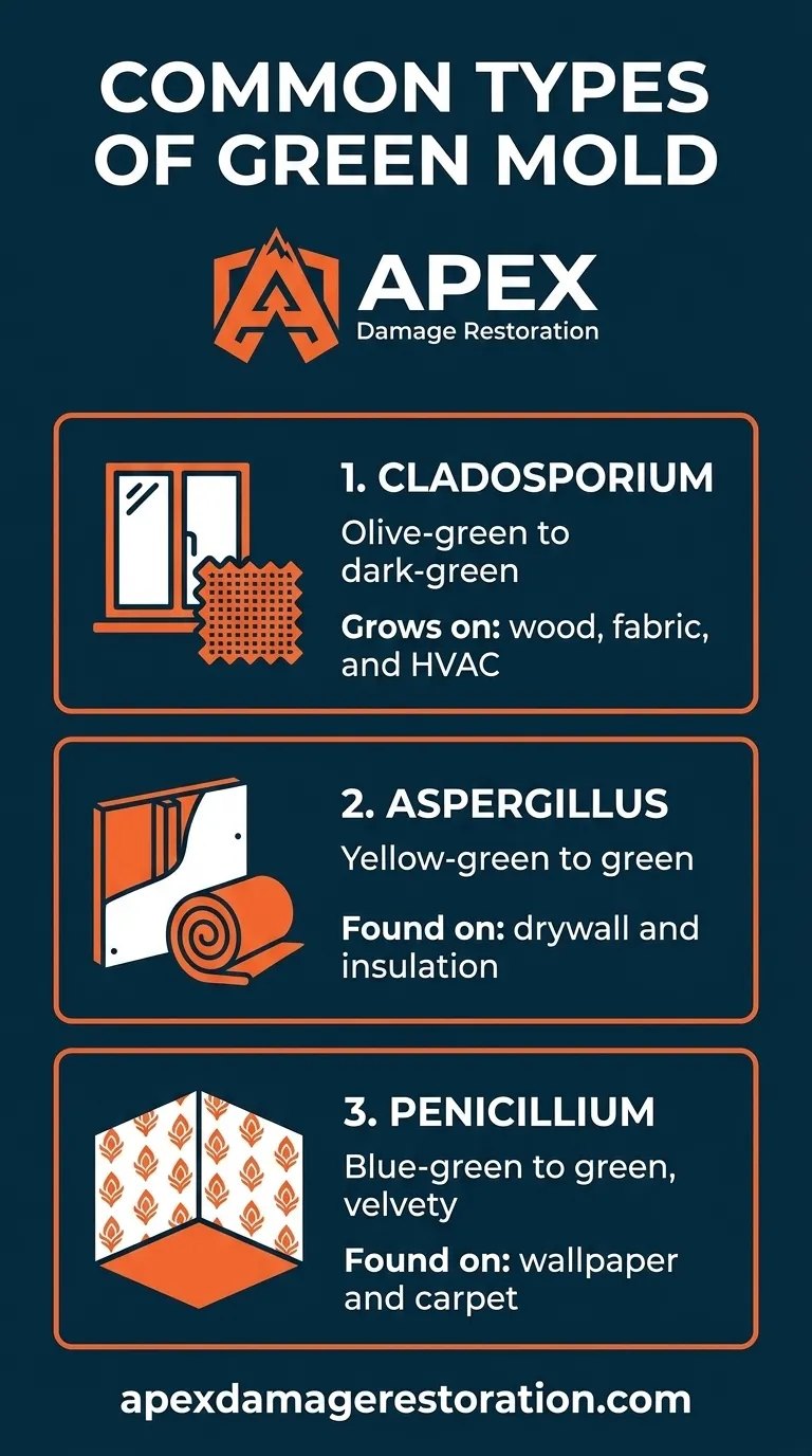 common types of green mold