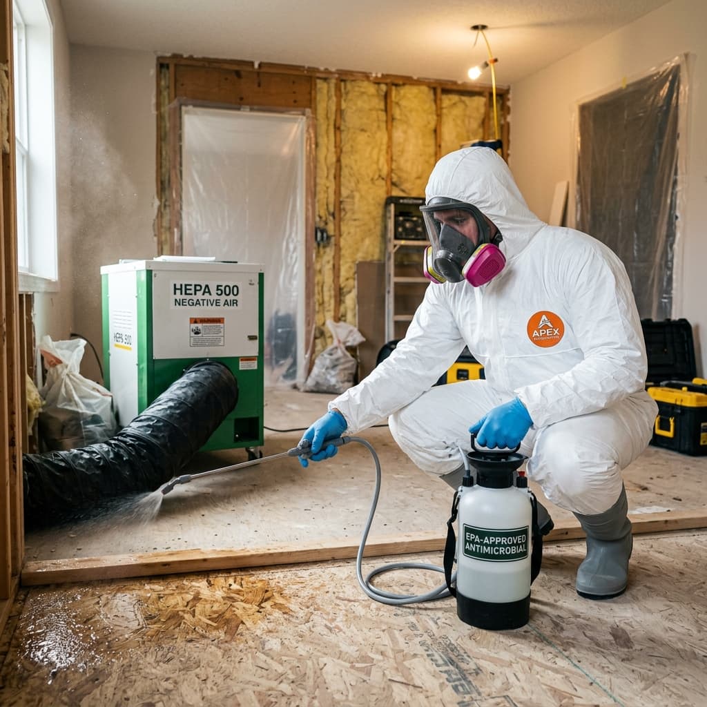 Antimicrobial surface sanitization