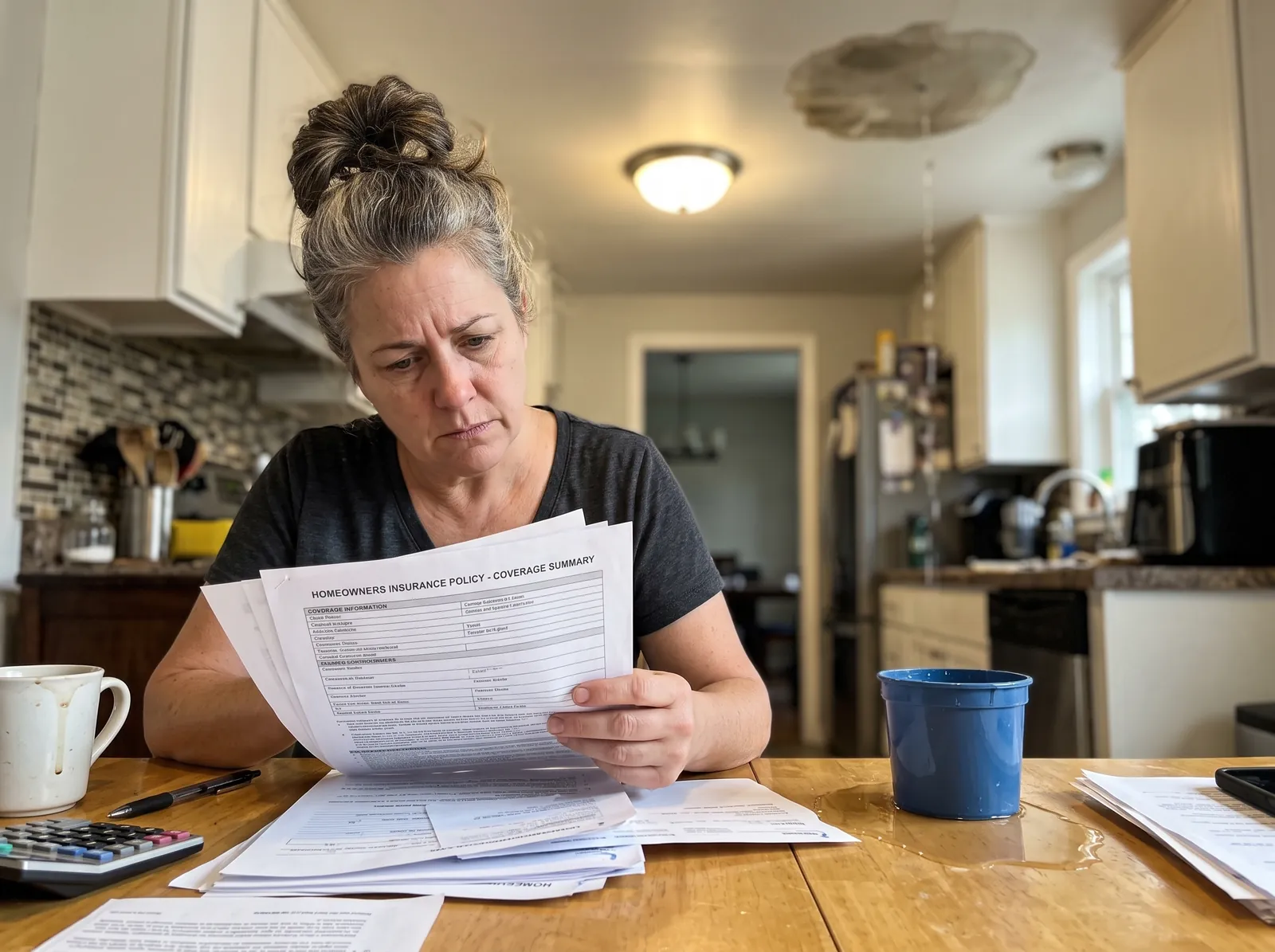 Woman Reviewing Insurance Policy