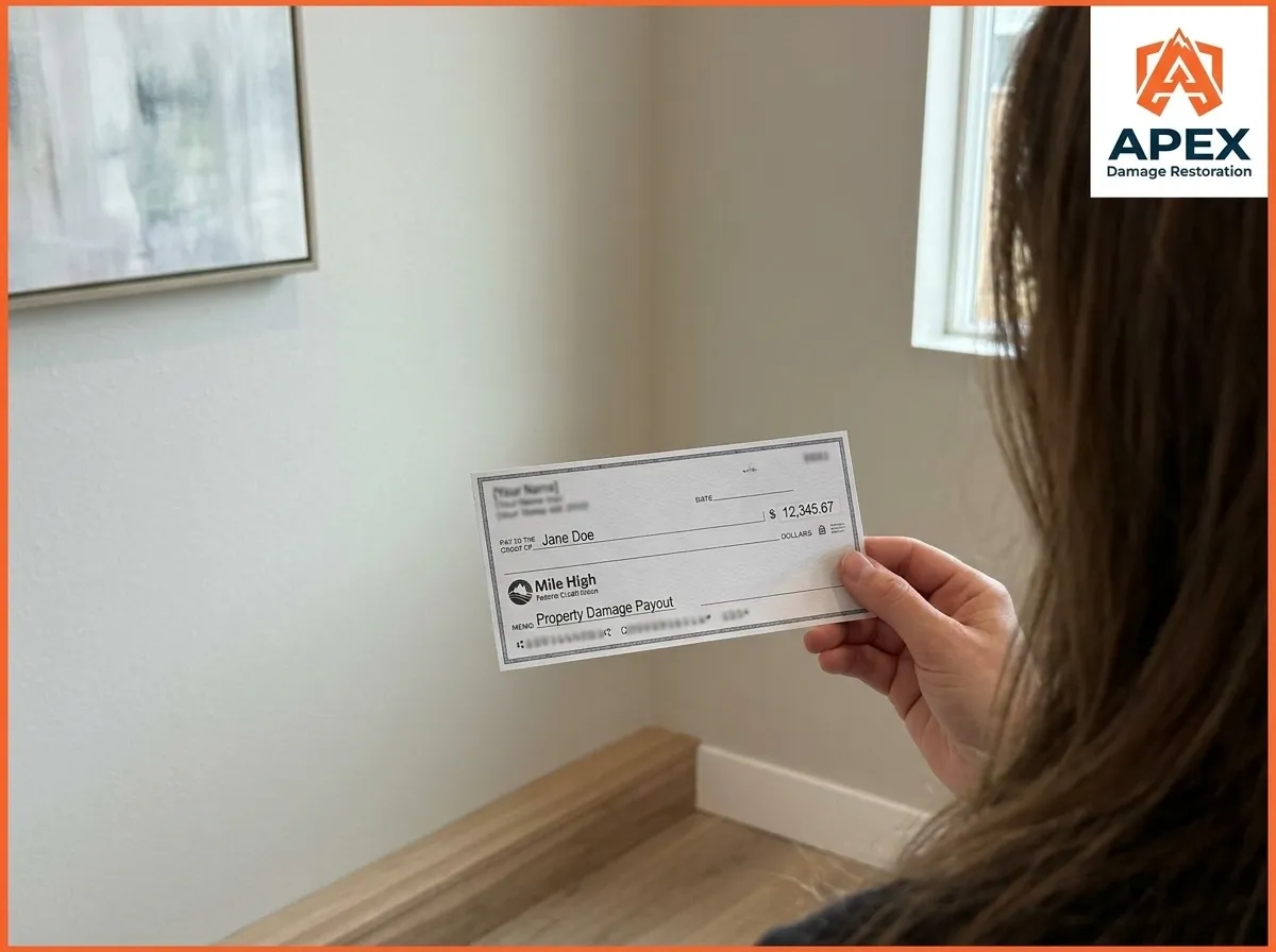 homeowner receiving a property damage insurance payout