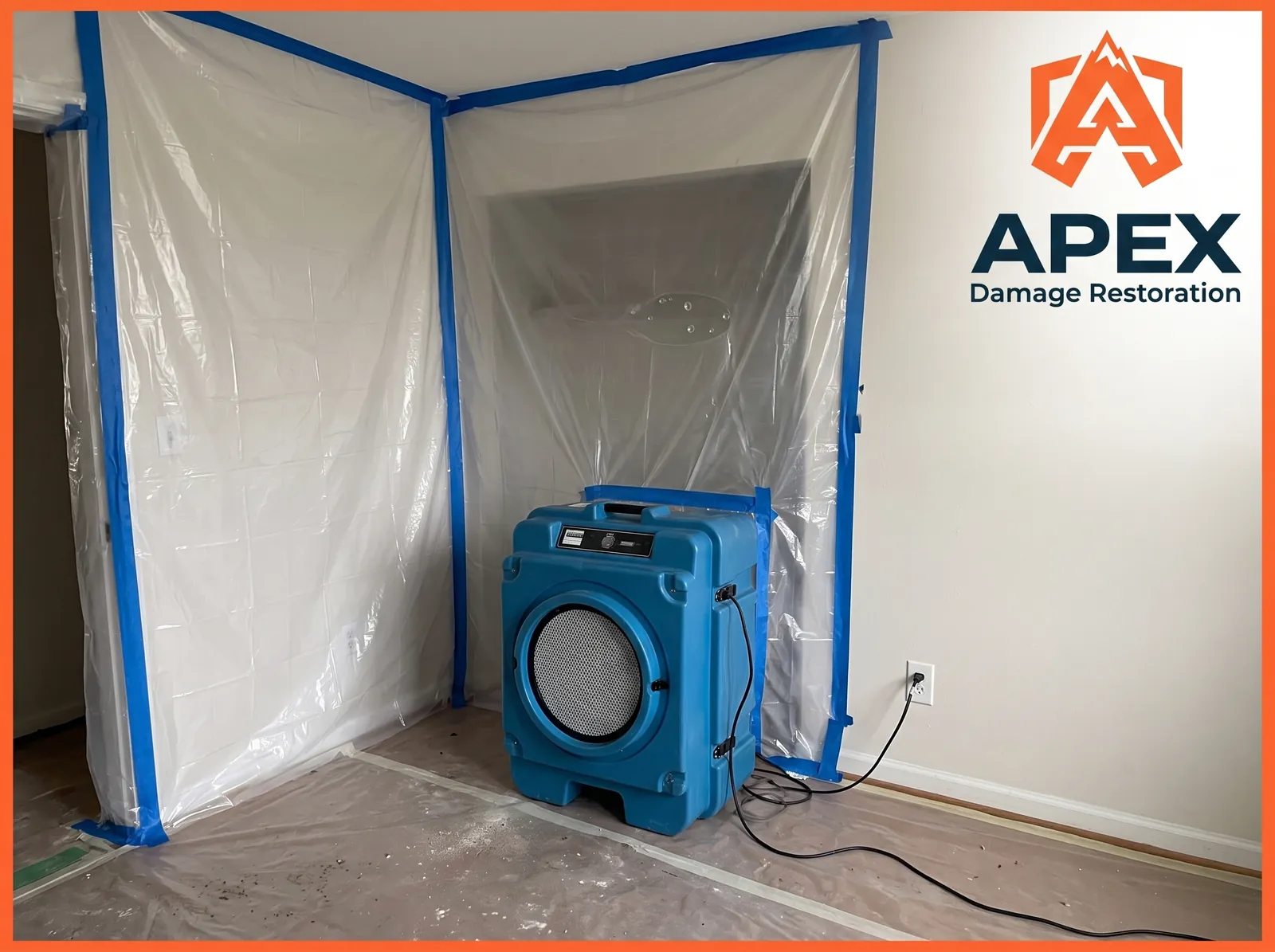 Mold Remediation Containment Setup