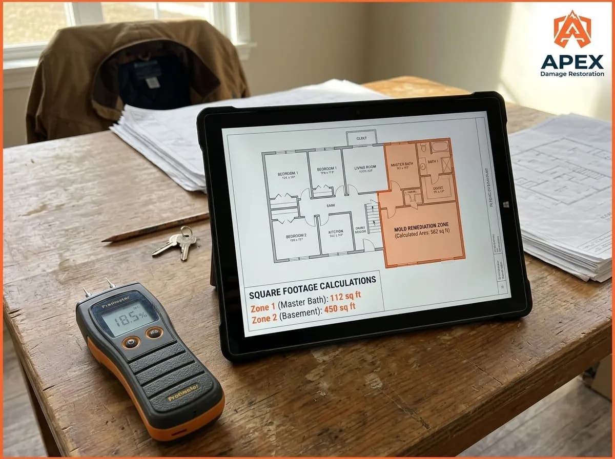 mold remediation cost calculation