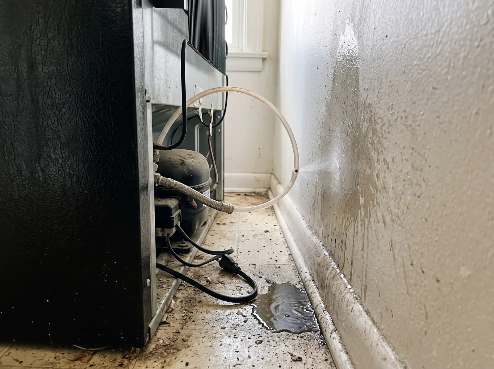 Refrigerator Water Line Leak