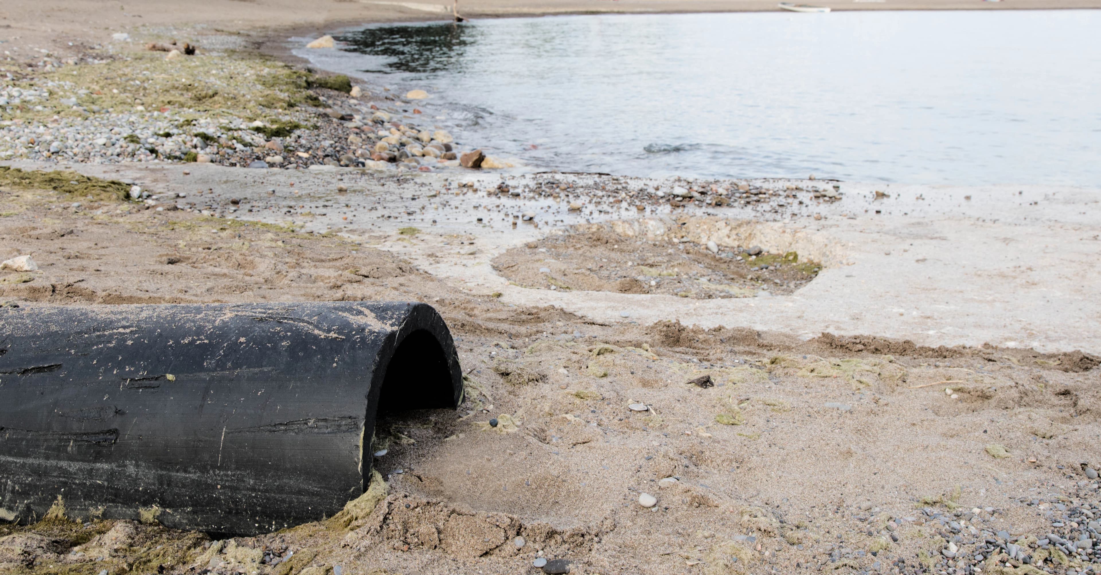 Sewage Discharge Pipe Outfall