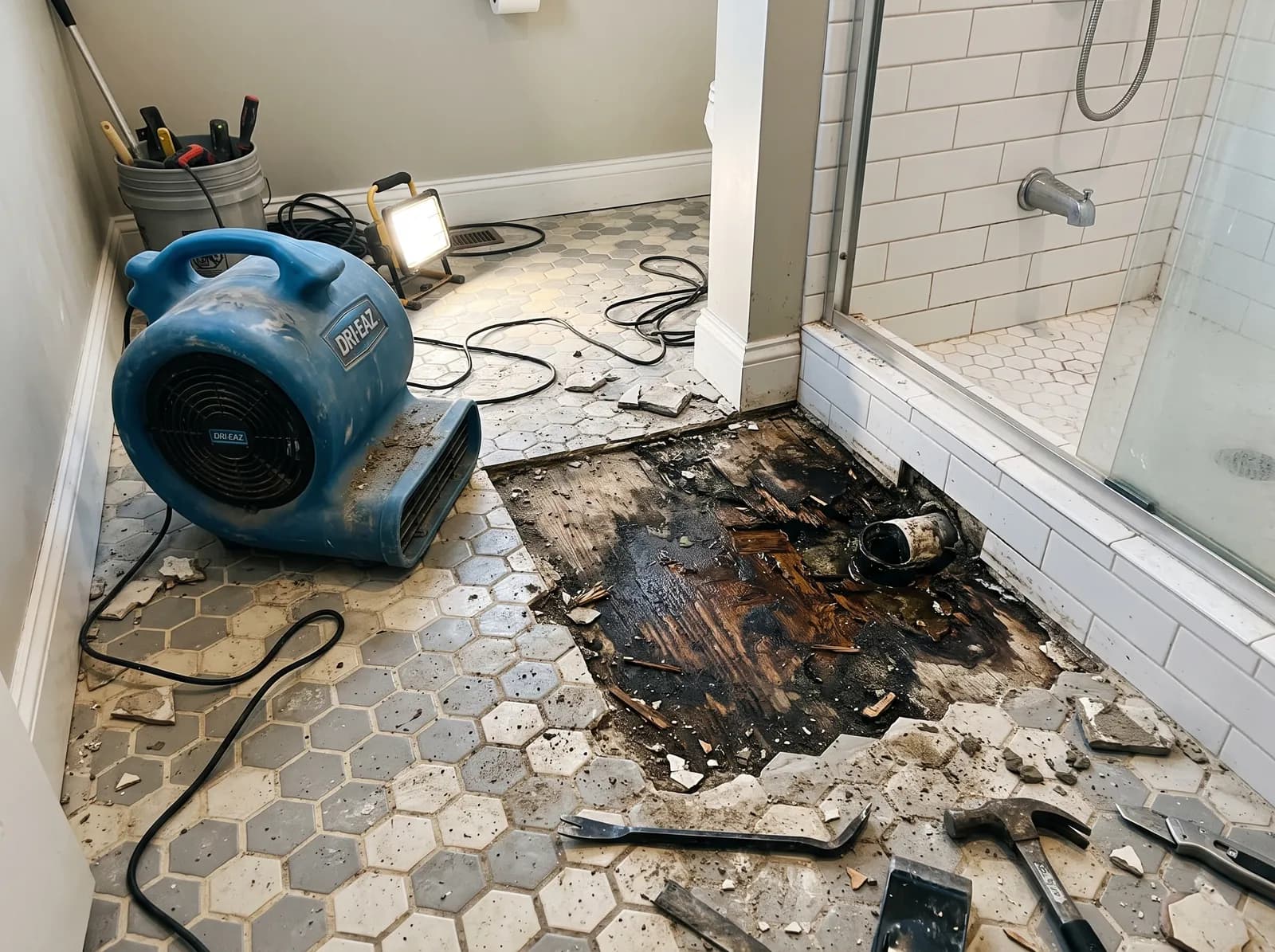 Subfloor Water Damage Repair