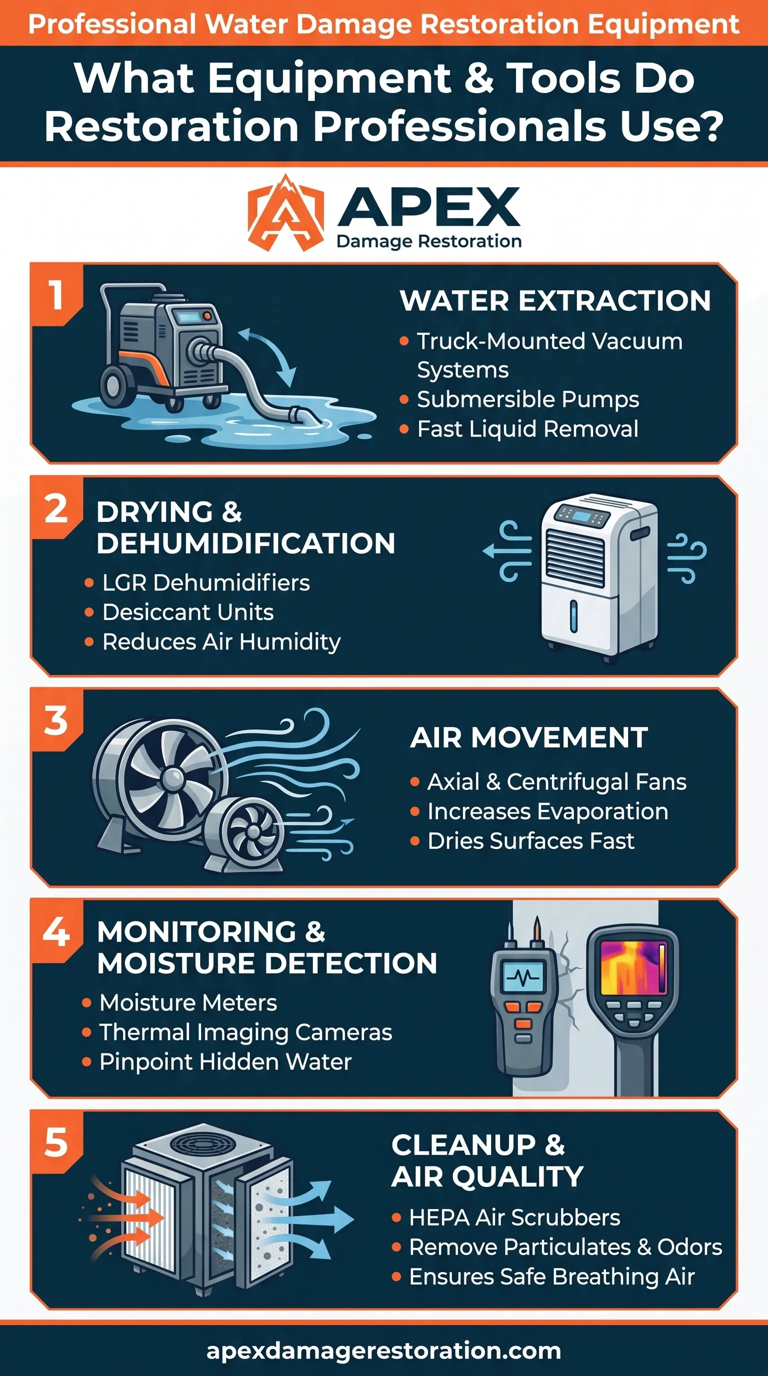 What Equipment & Tools Do Restoration Professionals Use Infographic
