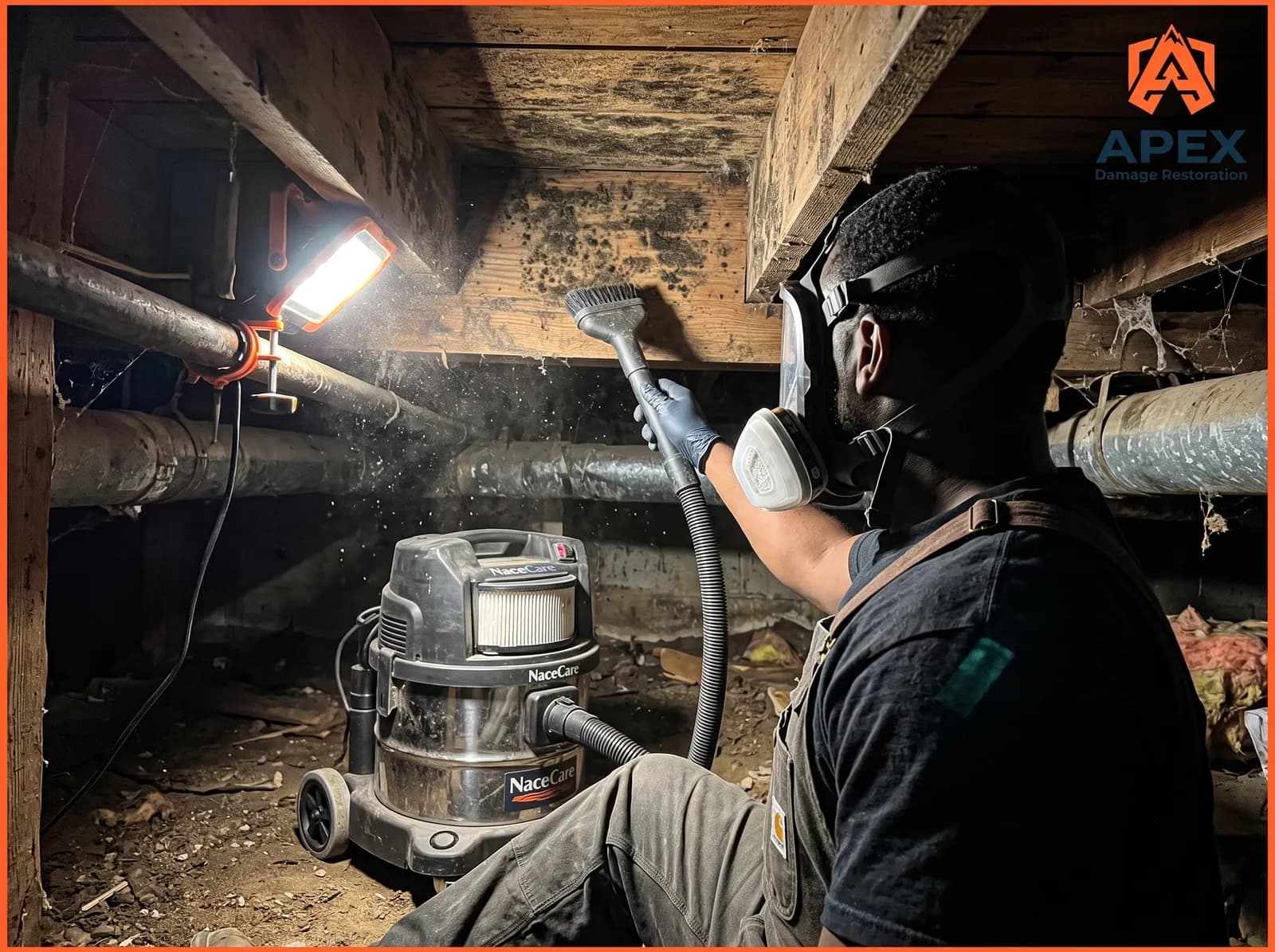 Dehumidifiers and HEPA air scrubbers for mold remediation in Thornton