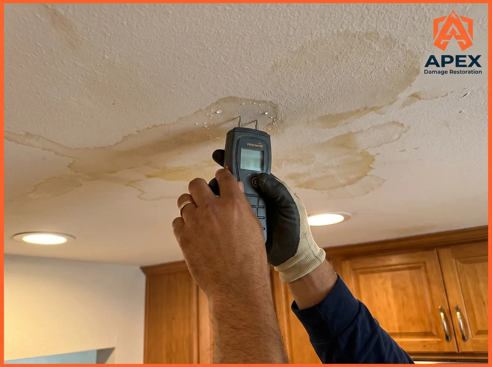 moisture meter for water damage inspection