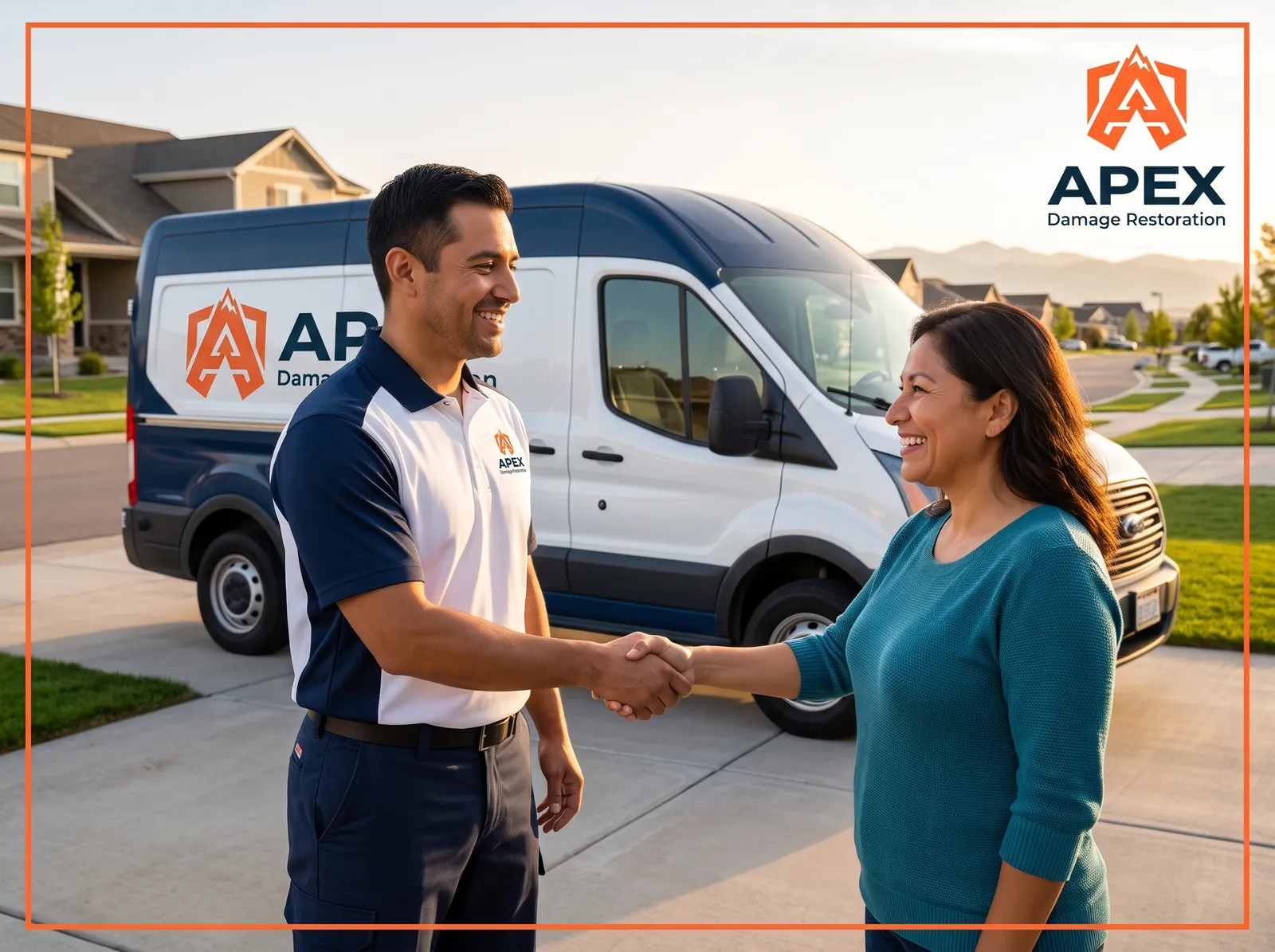 Apex Damage Restoration response vehicle dispatched in Thornton, CO